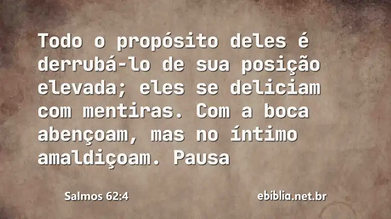 Salmos 62:4