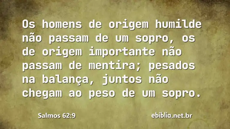 Salmos 62:9