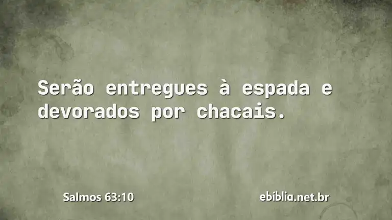 Salmos 63:10