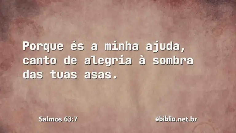 Salmos 63:7