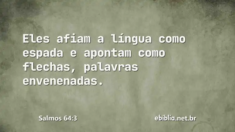 Salmos 64:3