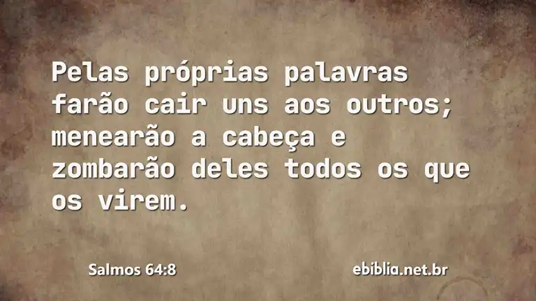 Salmos 64:8