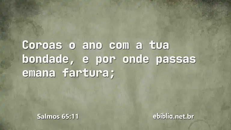 Salmos 65:11