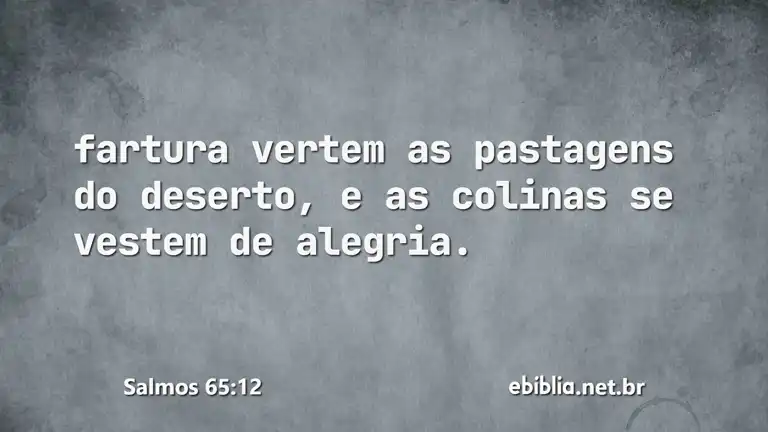 Salmos 65:12