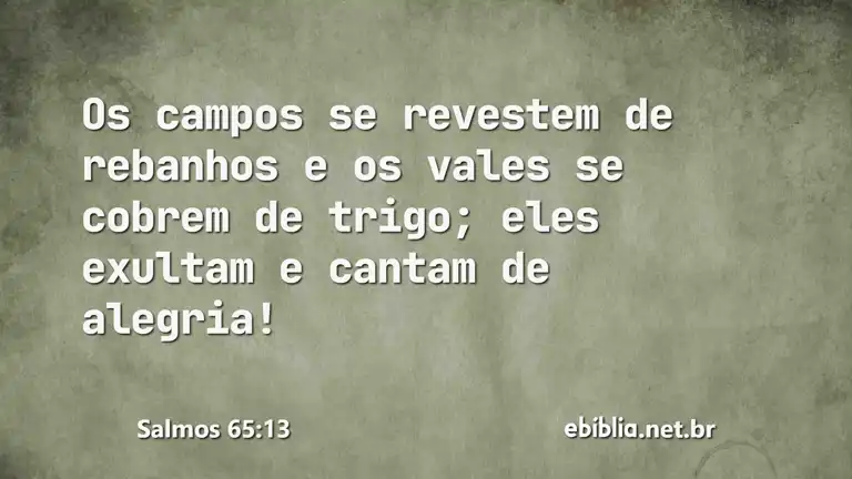 Salmos 65:13