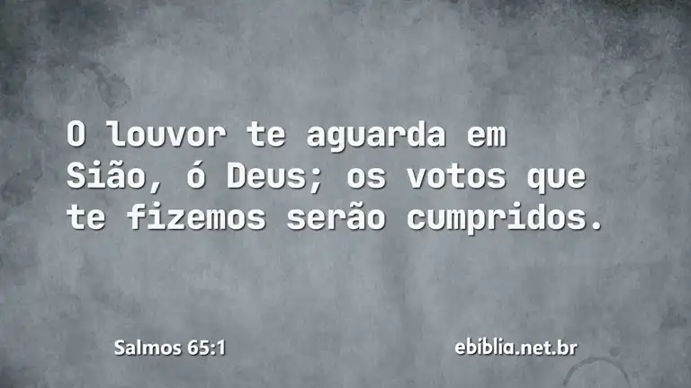 Salmos 65:1