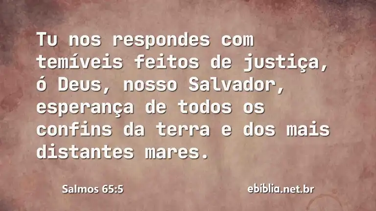 Salmos 65:5