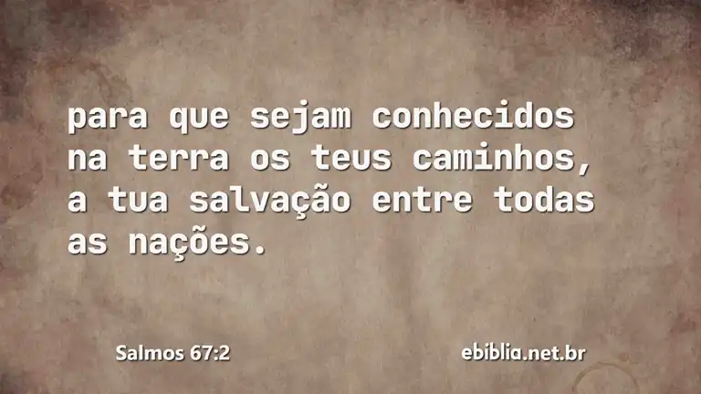 Salmos 67:2