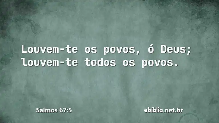 Salmos 67:5