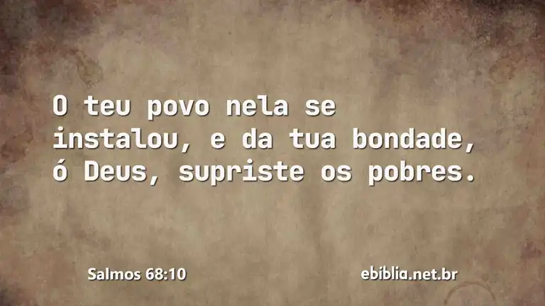 Salmos 68:10