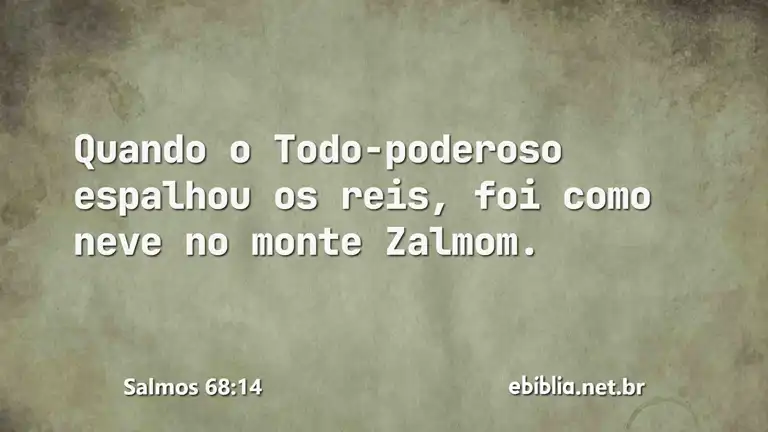 Salmos 68:14