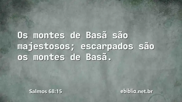 Salmos 68:15