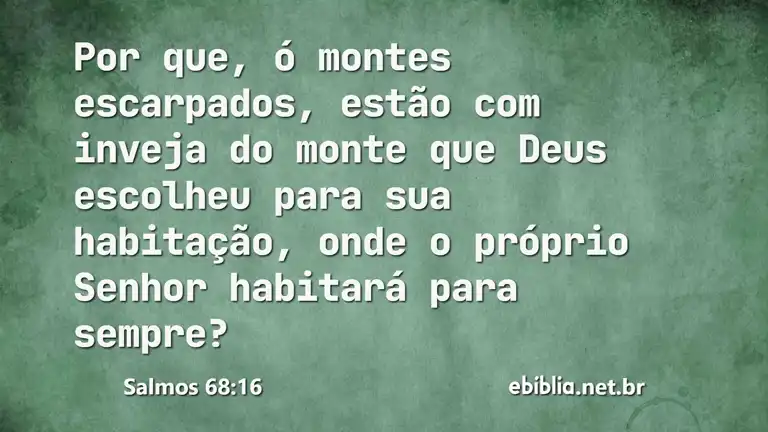 Salmos 68:16