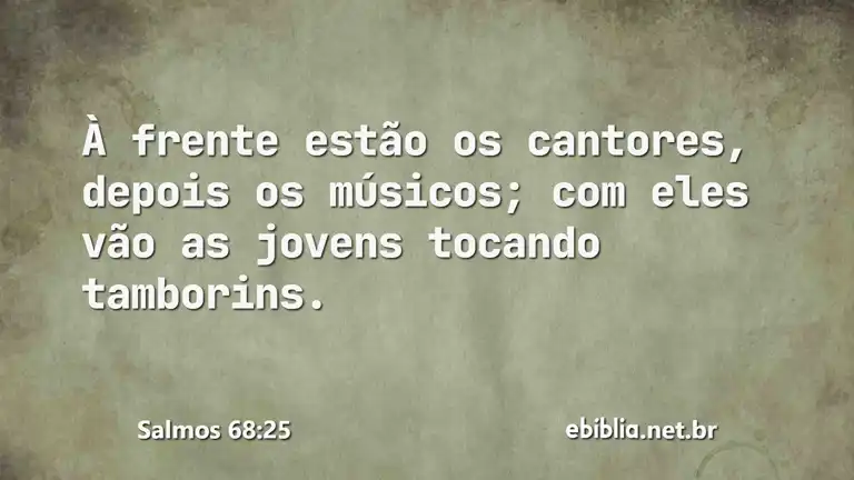 Salmos 68:25