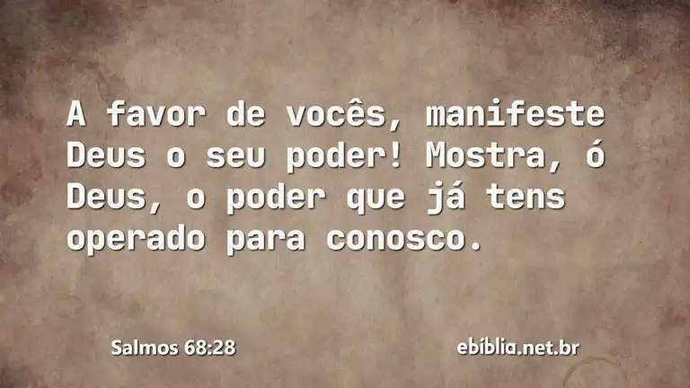 Salmos 68:28