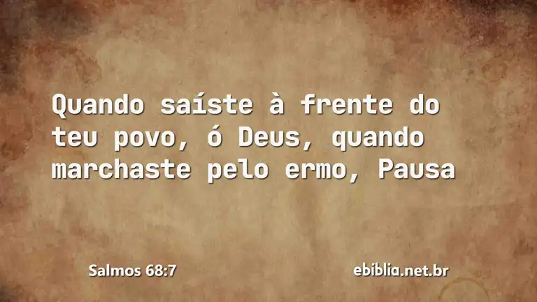 Salmos 68:7