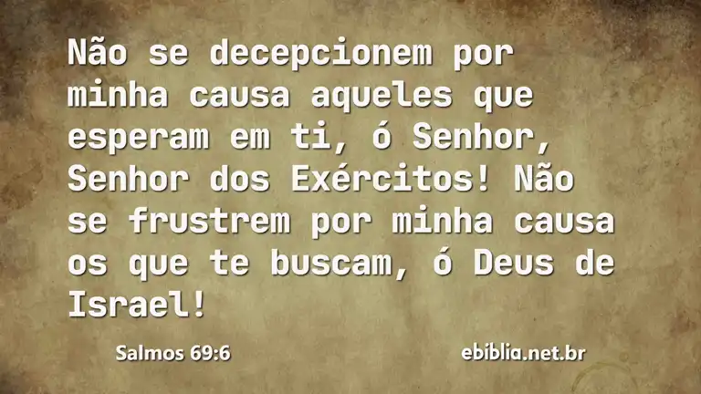 Salmos 69:6