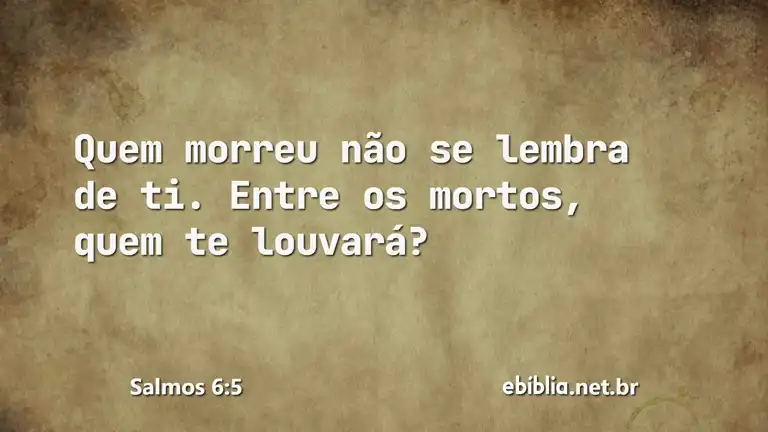 Salmos 6:5