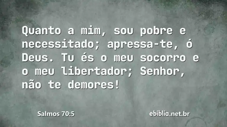 Salmos 70:5