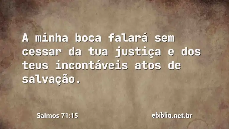 Salmos 71:15