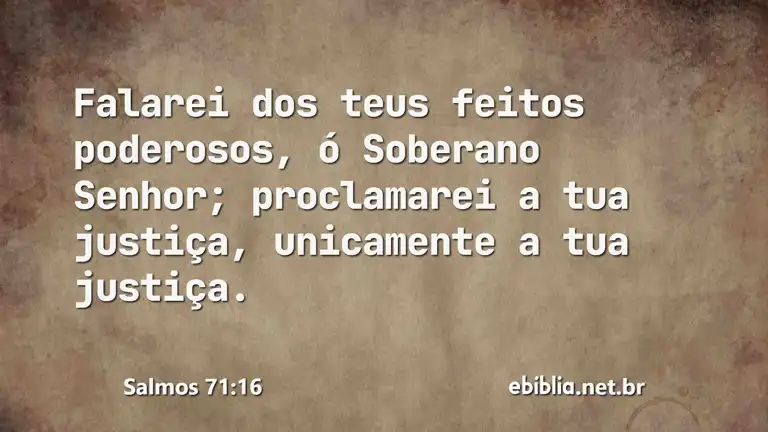 Salmos 71:16