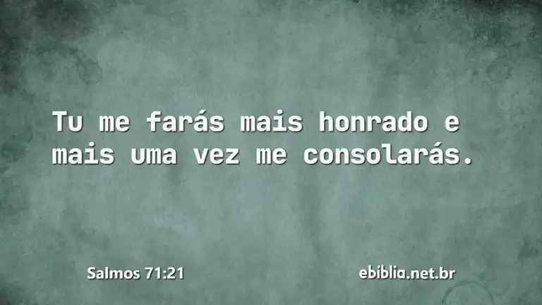 Salmos 71:21