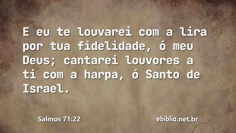 Salmos 71:22