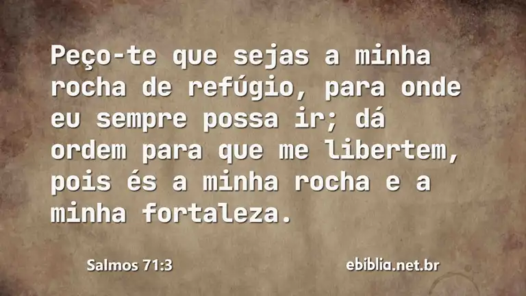 Salmos 71:3