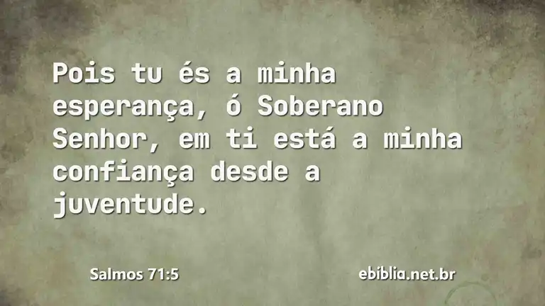 Salmos 71:5