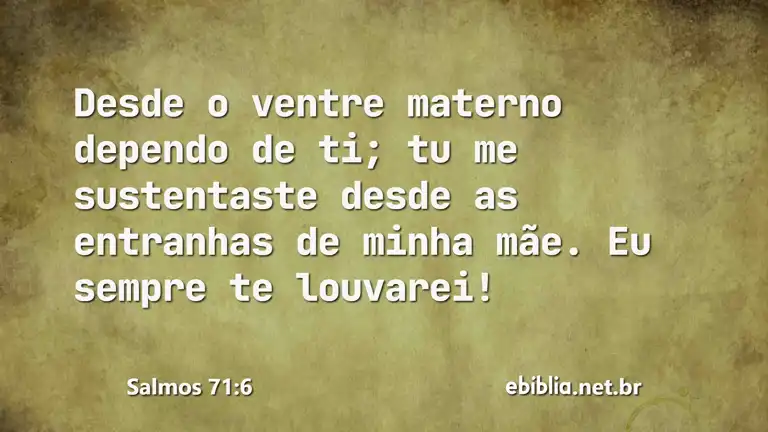 Salmos 71:6