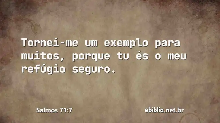 Salmos 71:7