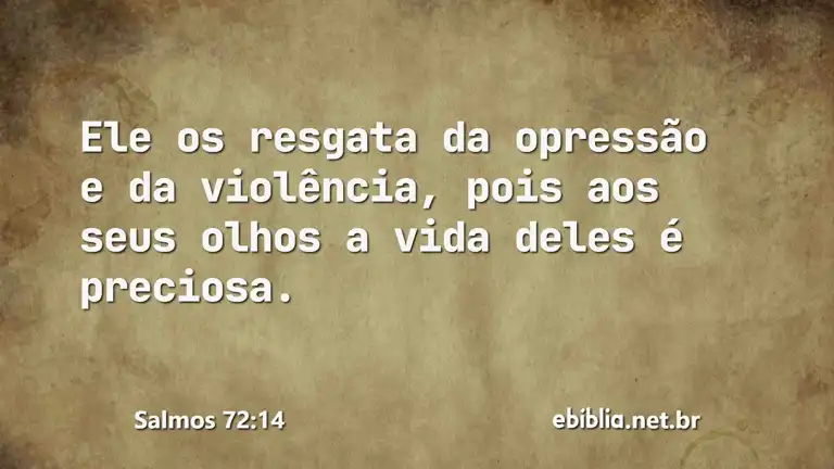 Salmos 72:14