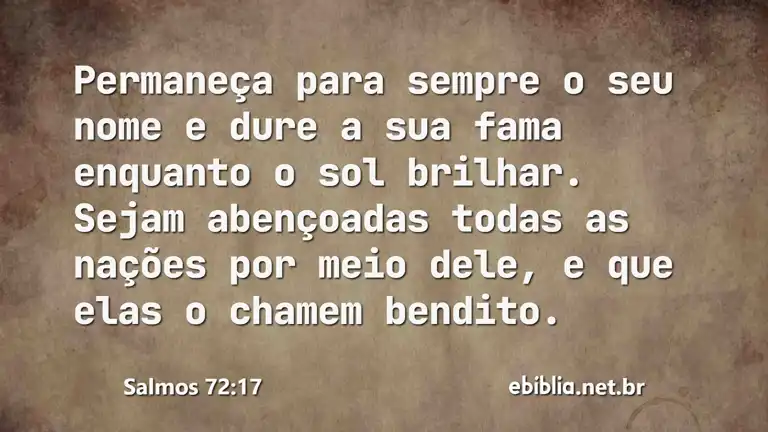 Salmos 72:17