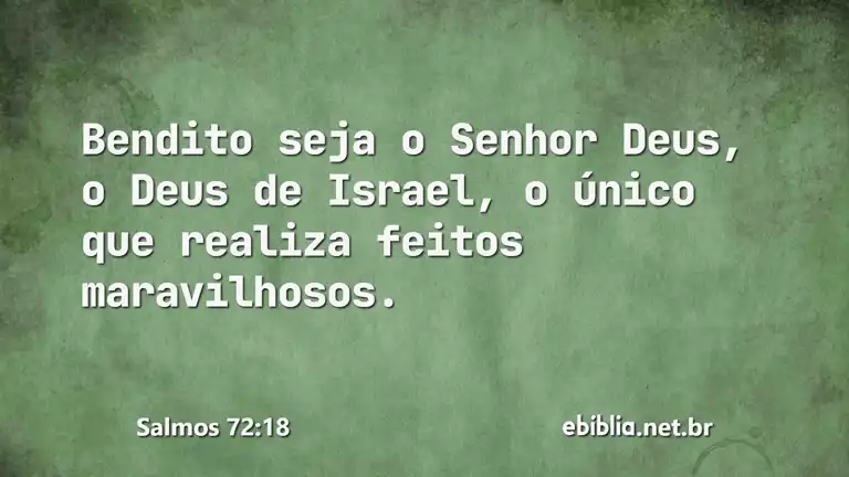 Salmos 72:18