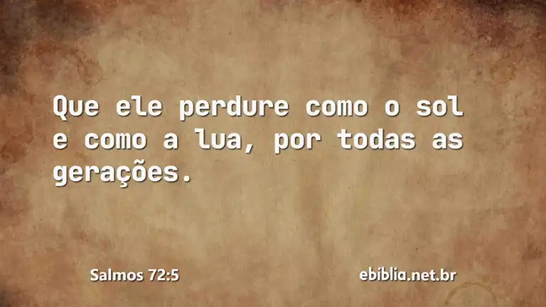 Salmos 72:5