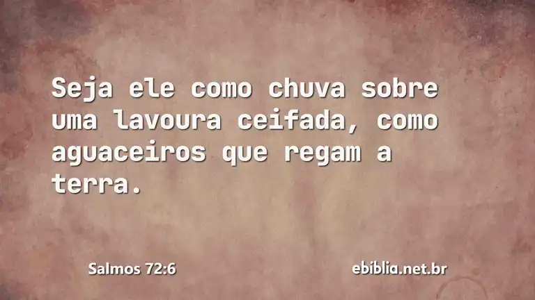 Salmos 72:6