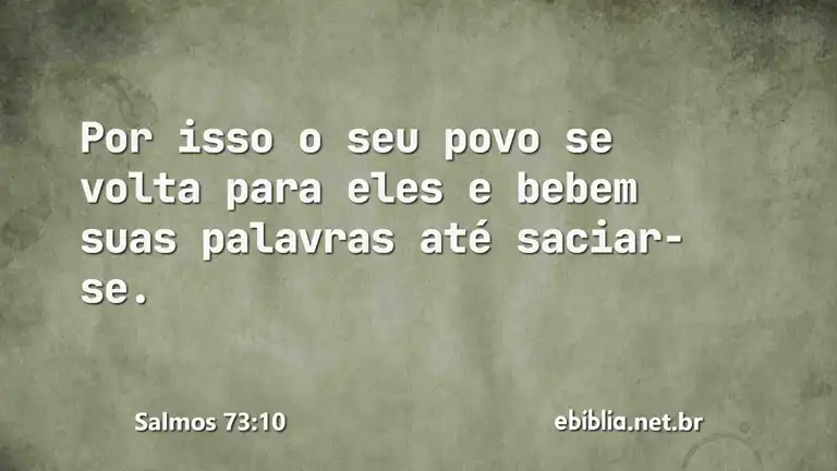 Salmos 73:10