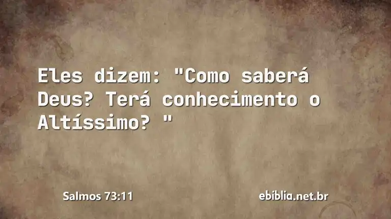 Salmos 73:11