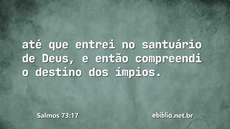 Salmos 73:17