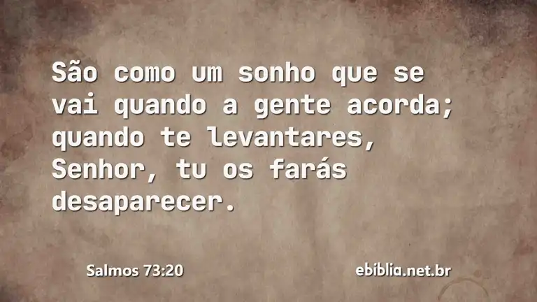 Salmos 73:20