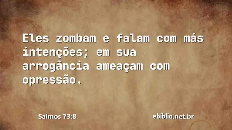 Salmos 73:8