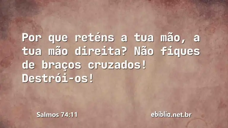 Salmos 74:11