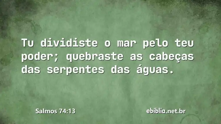 Salmos 74:13