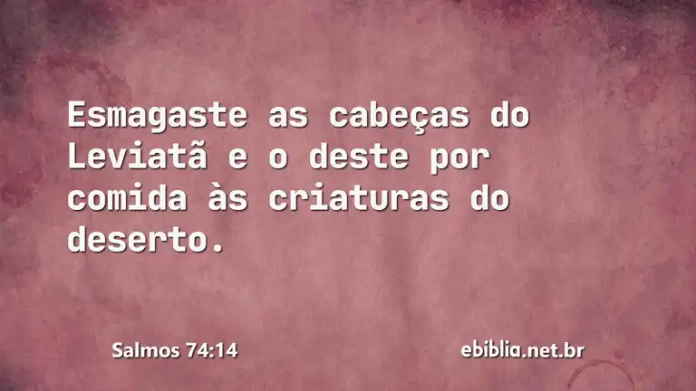 Salmos 74:14