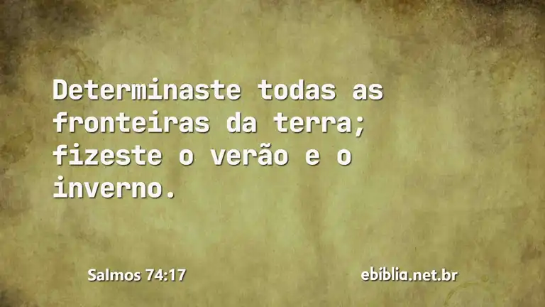 Salmos 74:17