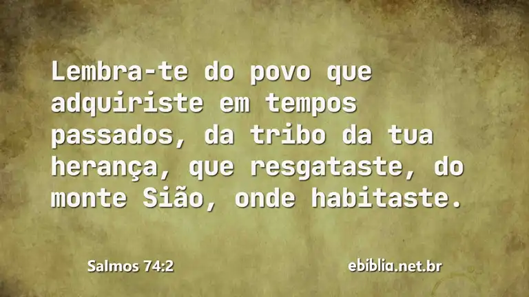 Salmos 74:2