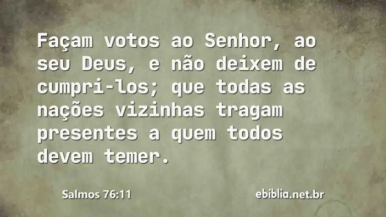 Salmos 76:11