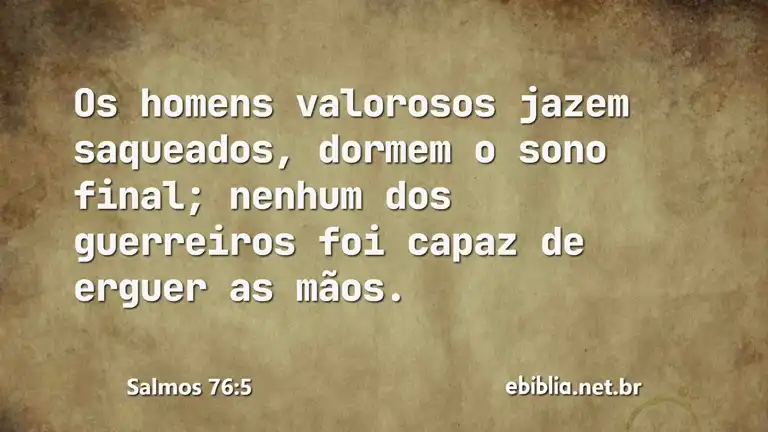 Salmos 76:5