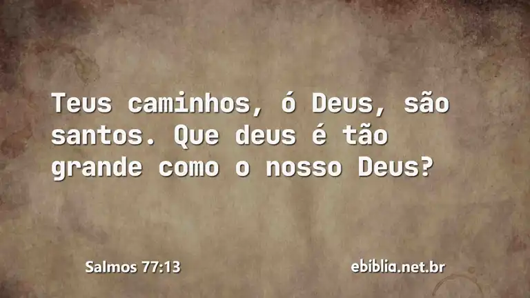 Salmos 77:13