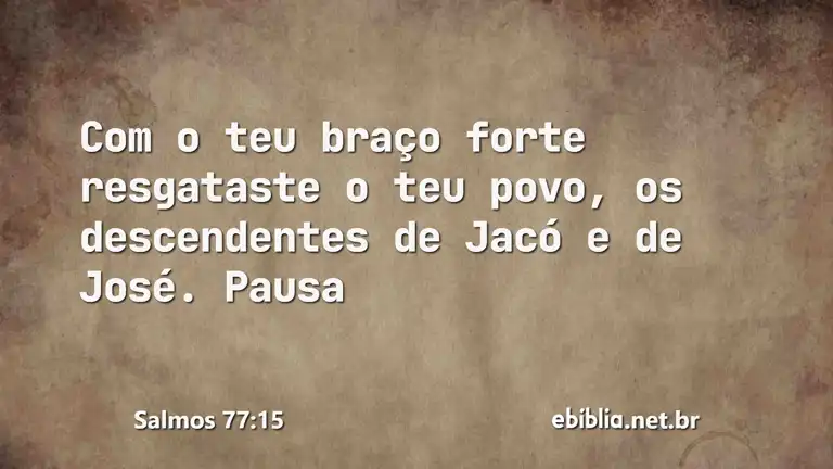 Salmos 77:15